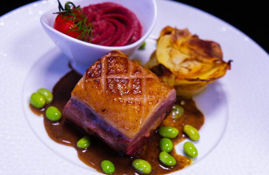 Ce plat est dans la carte mariage Poulain Traiteur